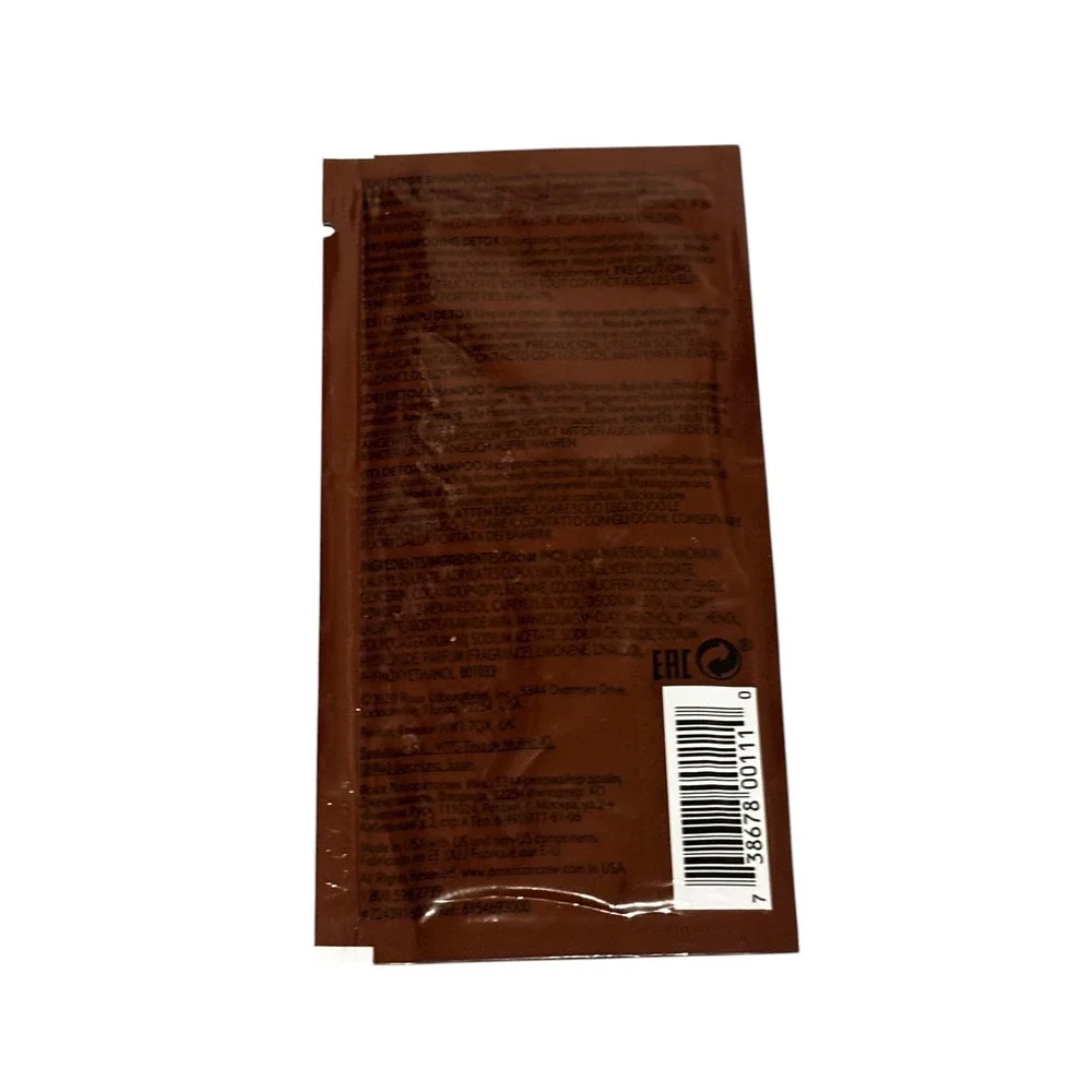 Lot of 10 American Crew Detox Shampoo Packets 0.25oz Travel Size Vegan Clay